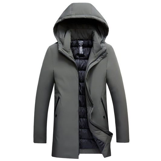 Winter Thickened And Insulated Cotton Coat For Middle-aged And Elderly Dads