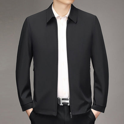 Lapel Business Jacket For Middle-Aged Men