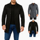 Men's Mid-length Wool Coat With A Stand-up Collar