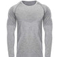 Men Long Sleeves T-Shirts Mesh Breathable Gyms Fitness Sports Clothes