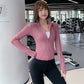 Long-sleeved Tight Jacket Workout Clothes Top Zipper Yoga Clothes