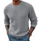 New Solid Color Round Neck Sweater Pullover Men's Clothing