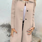 Women's Solid-color Mid-length Wool Coat With A Single-breasted Design