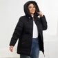 Fashionable Casual Winter Outerwear Cotton Padded Jacket With Hood And Zipper
