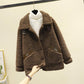 Fleece-lined Extra-thick Loose-fitting Warm Coat For Petite Individuals