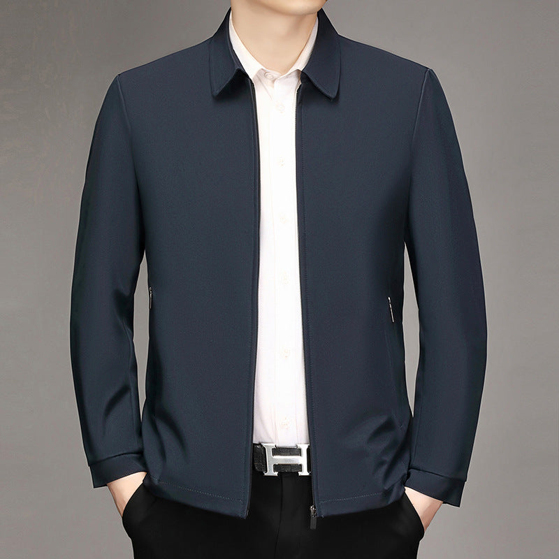 Lapel Business Jacket For Middle-Aged Men
