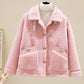 Fleece-lined Extra-thick Loose-fitting Warm Coat For Petite Individuals