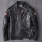 Men's Stand Collar Motorcycle Clothing Jacket Coat