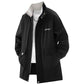 Men's Plus-Size Mid-Length Casual Trench Coat