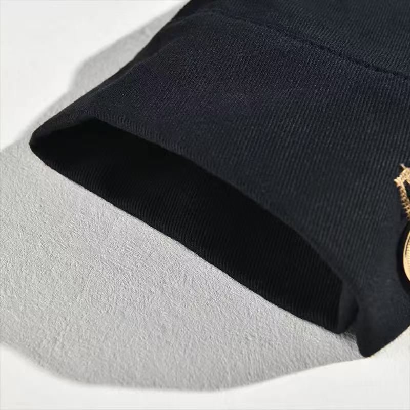 Men's Casual Lapel Top Single-breasted Solid-color Slim-fit Jacket