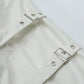 Lace-up Design Sense Motorcycle Clothing Leather Coat Men's Rock Loose PU Leather Jacket