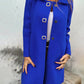 Women's Solid-color Mid-length Wool Coat With A Single-breasted Design