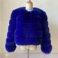 Faux Fox-fur Patchwork Thickened Warm Fur Coat
