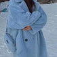 Caterpillar-style Long Coat Women's Faux Fur Jacket