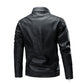 Spring And Autumn Cross-border Casual Men's Leather Clothing Stitching Motorcycle Retro Fashion Leather Jacket Coat