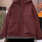 Korean-style Loose-fitting Hooded Quilted Outdoor Jacket