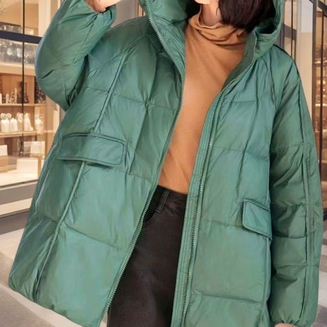 Plus-size Down Jacket In Anhui Red Casual Fashionable Extra-thick And Super Warm
