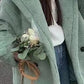 Caterpillar-style Long Coat Women's Faux Fur Jacket