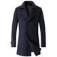 Cotton-padded Wool Coat Fashionable Lapel Wool Outerwear