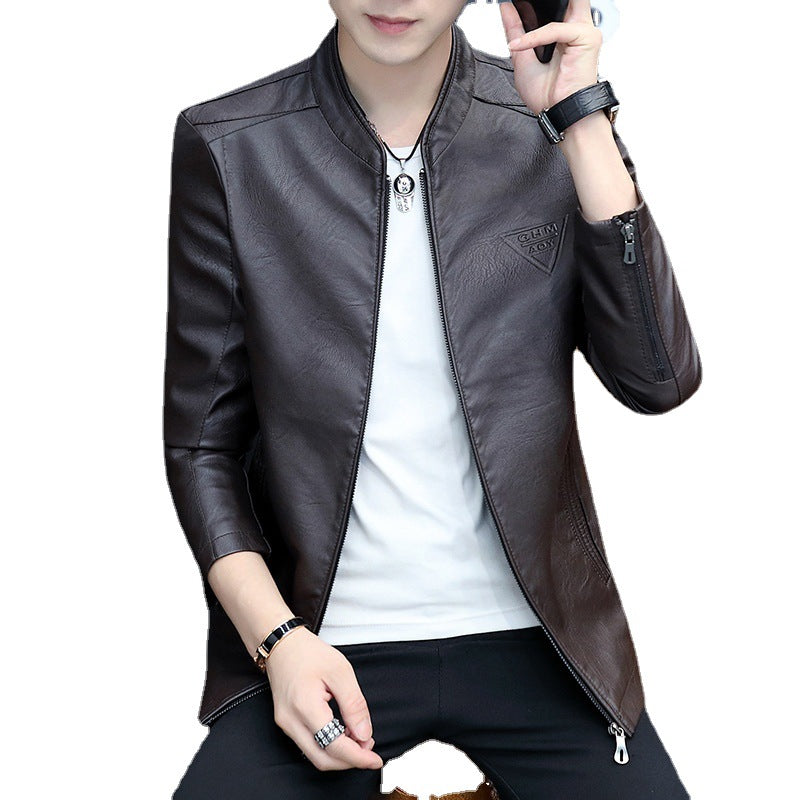 Men's Trendy Leather Jacket For Young People